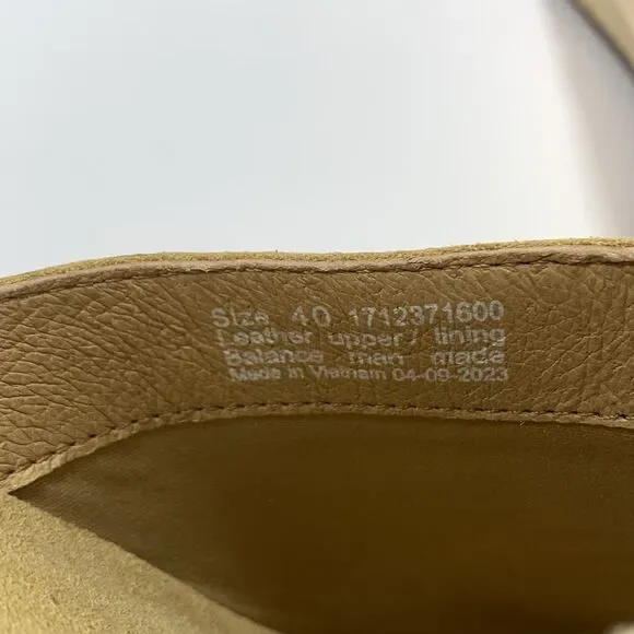 Dansko Nubuck Leather Tan Professional Comfort Clogs Size 40 EU/9.5-10 US Women - Picture 13 of 14